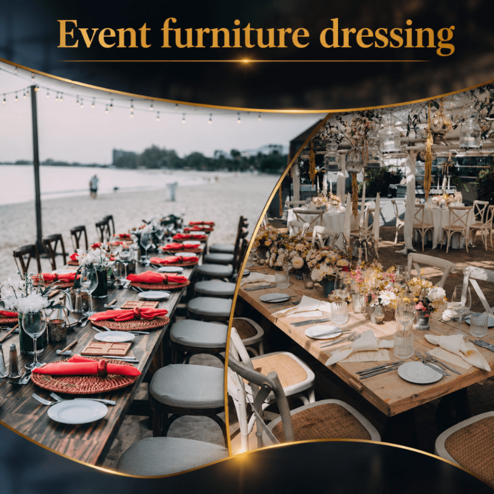 Event furniture dressing