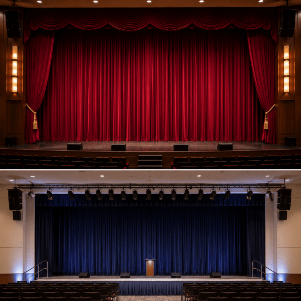 Stage curtains