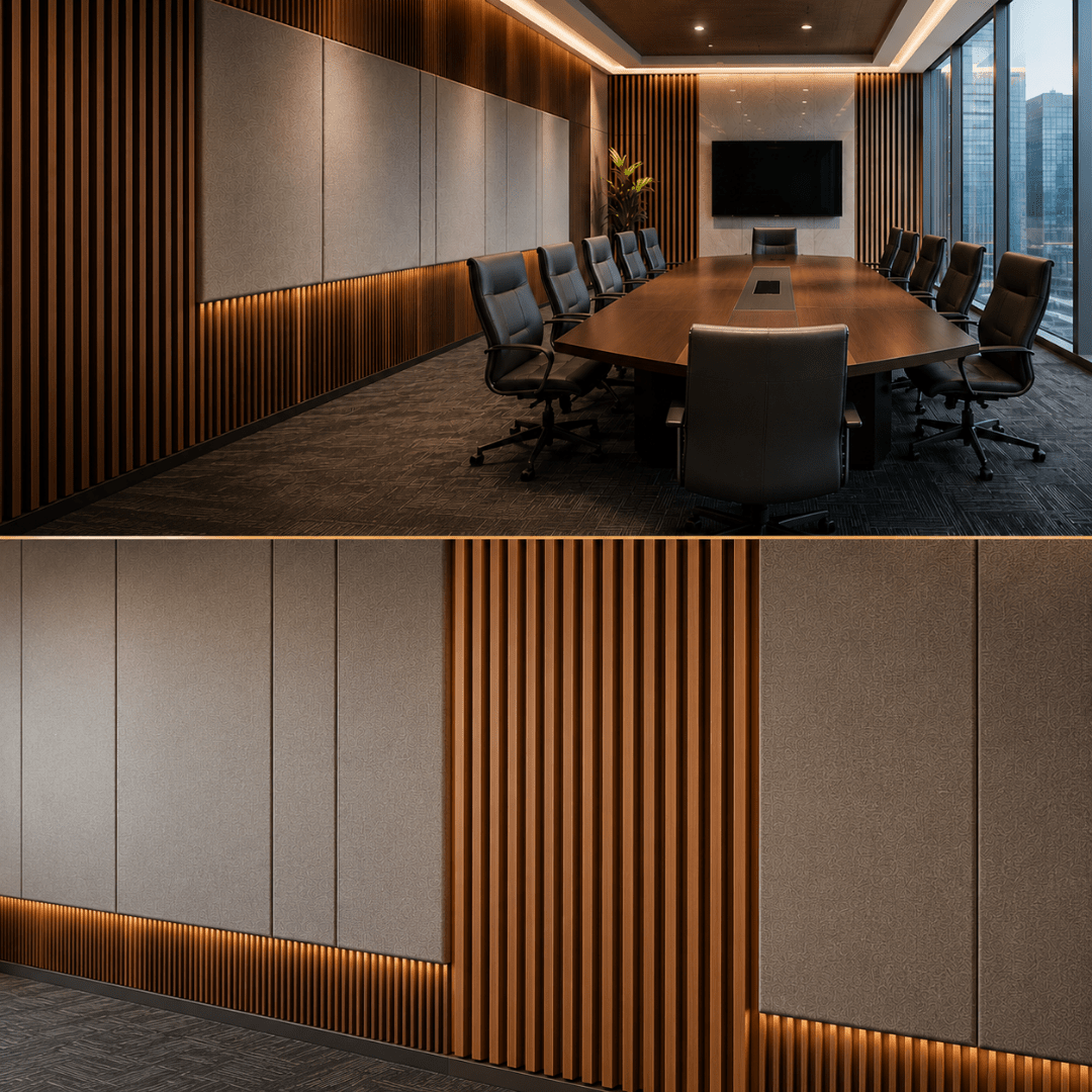 Acoustic panel installations