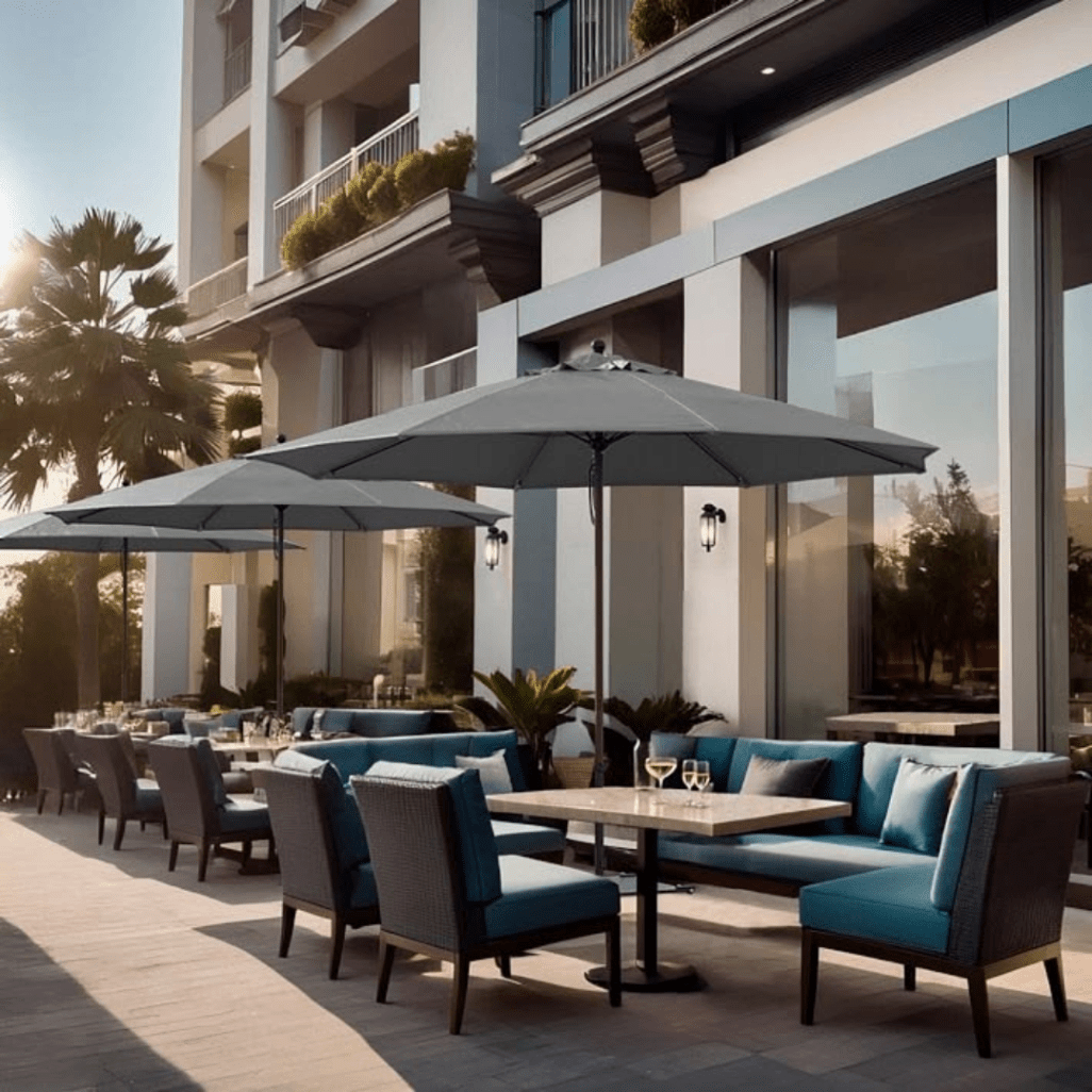 Outdoor umbrellas