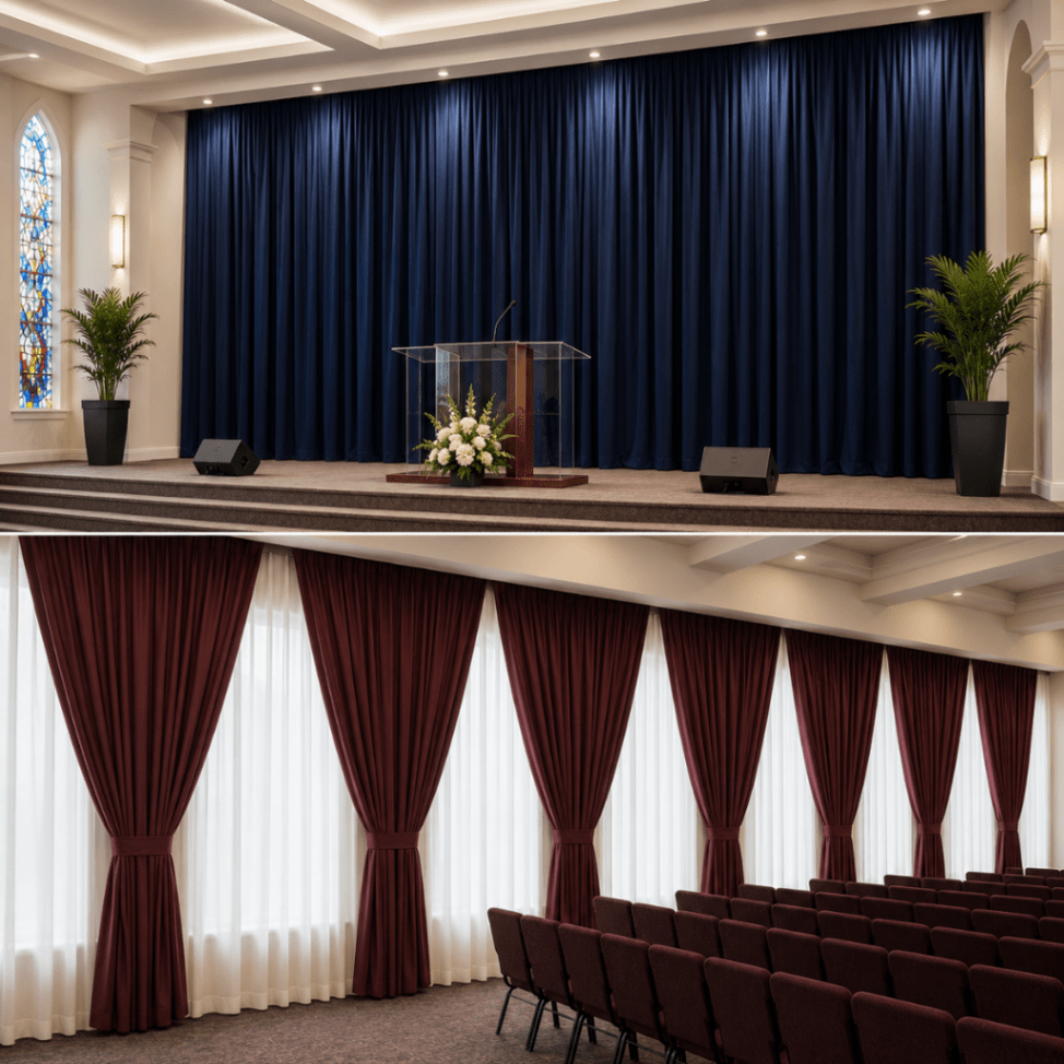 Church curtains