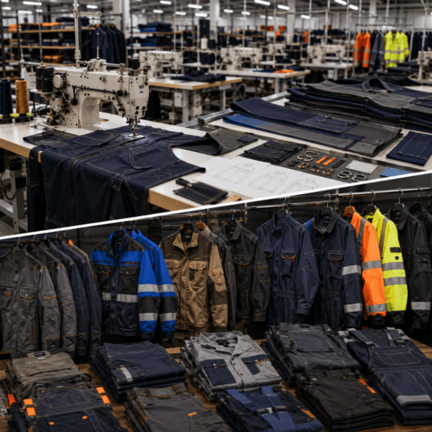 Industrial workwear production