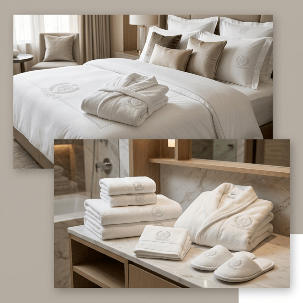 Hotel branding textiles