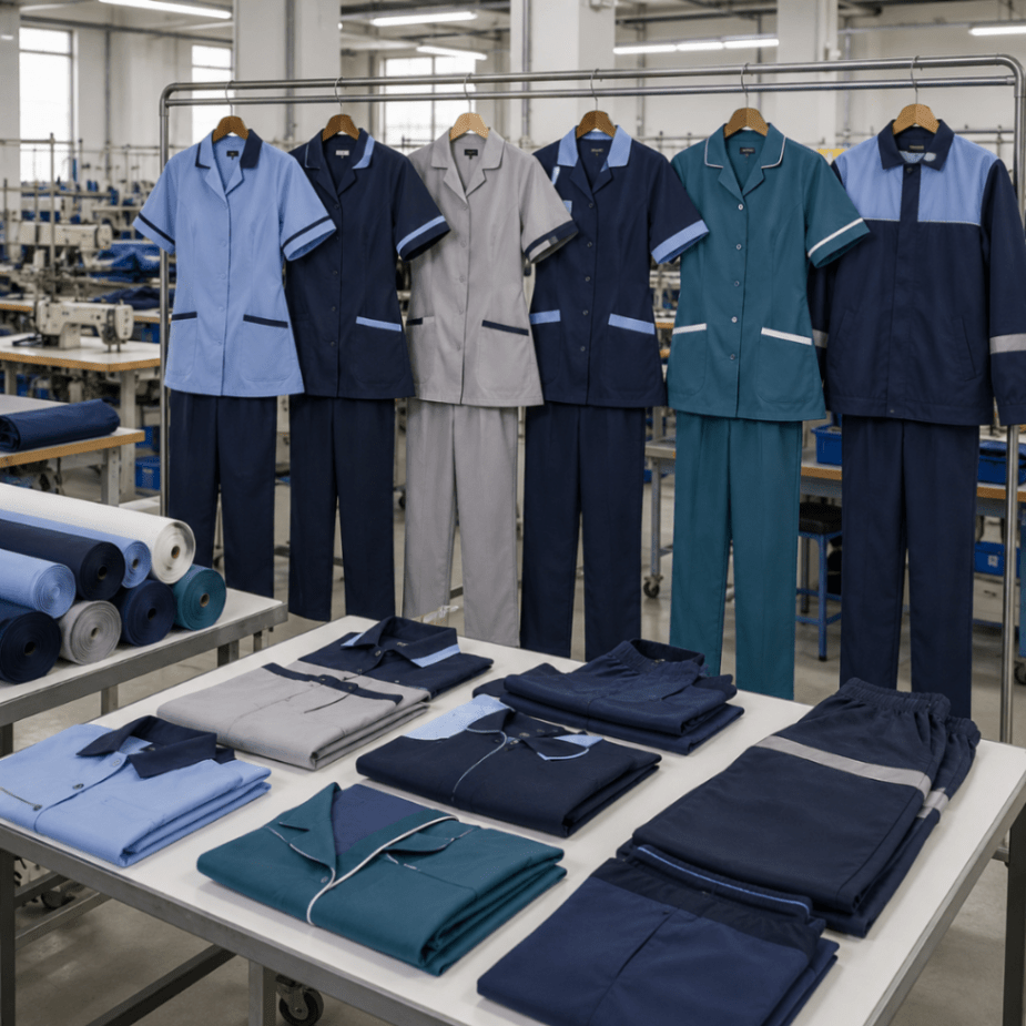 Cleaning staff uniforms