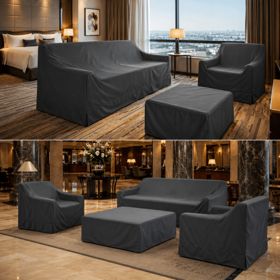 Hotel furniture covers